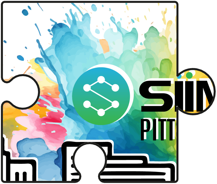 Digital illustration of the SIIM Annual Meeting logo on a colorful watercolor background, highlighting innovative medical imaging and informatics; key event for healthcare professionals.