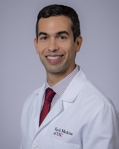 Dr. Kyle Bolo, a radiologist from Keck Medicine of USC, presenting at the SIIM Annual Meeting, focusing on innovative medical imaging techniques and advancements in radiology.