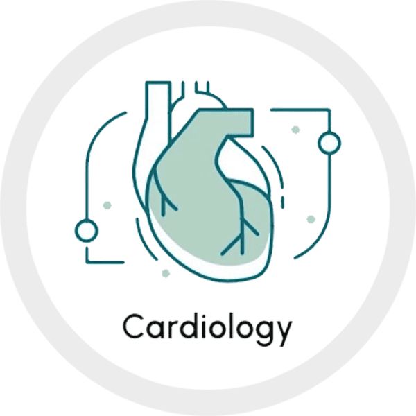 Illustration of a human heart representing cardiology, highlighting cardiovascular health and medical advancements.