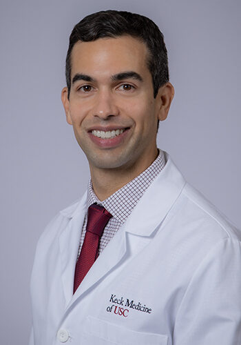 Dr. Kyle Bolo, a radiologist from Keck Medicine of USC, presenting at the SIIM Annual Meeting, focusing on innovative medical imaging techniques and advancements in radiology.