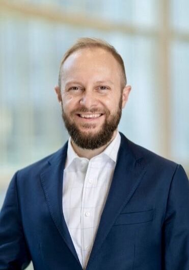 Andrew Missert, PhD, speaking at the SIIM Annual Meeting about innovative medical imaging technologies.